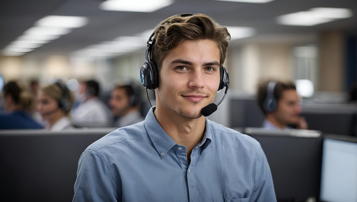 BS Alliance contact-centre agent at work